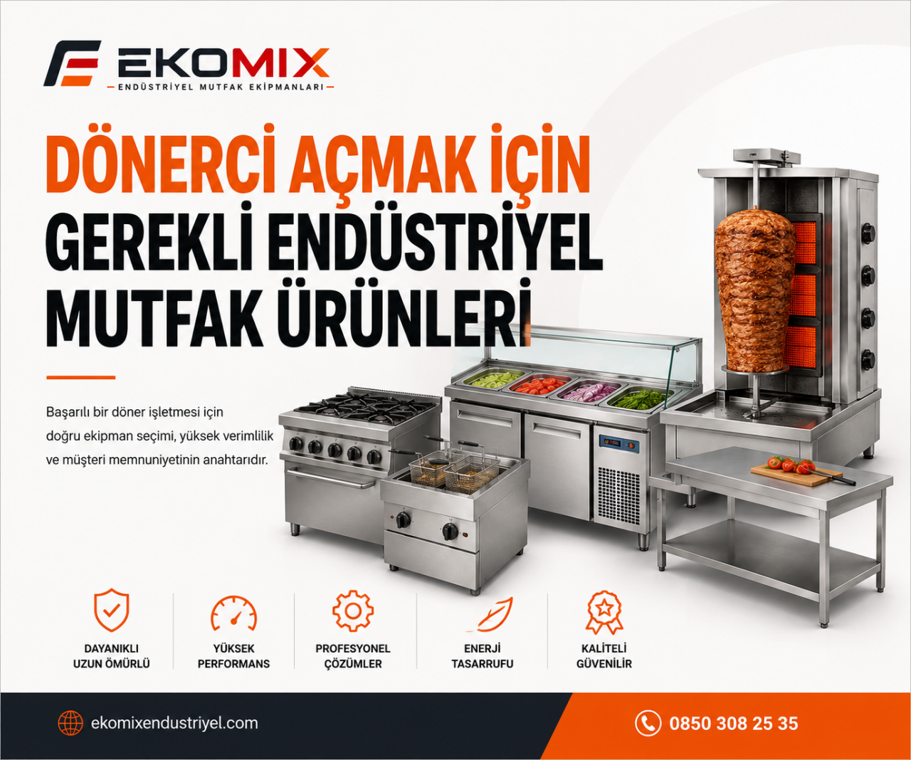 Dönerci Açmak İçin Gerekli Endüstriyel Mutfak Ürünleri