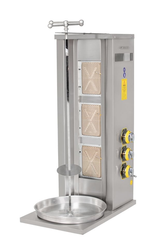 3 Radyanlı Gazlı Döner Ocağı LPG Uyumlu 9 kW