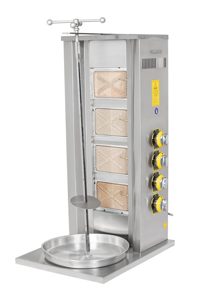 4 Radyanlı Gazlı Döner Ocağı LPG Uyumlu 12 kW