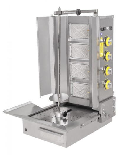 Alttan Motorlu 4 Radyanlı Gazlı Döner Ocağı LPG Uyumlu 12 kW