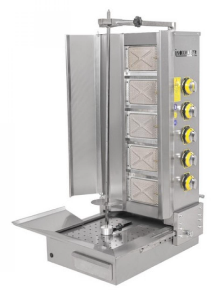 Alttan Motorlu 5 Radyanlı Gazlı Döner Ocağı LPG Uyumlu 18 kW