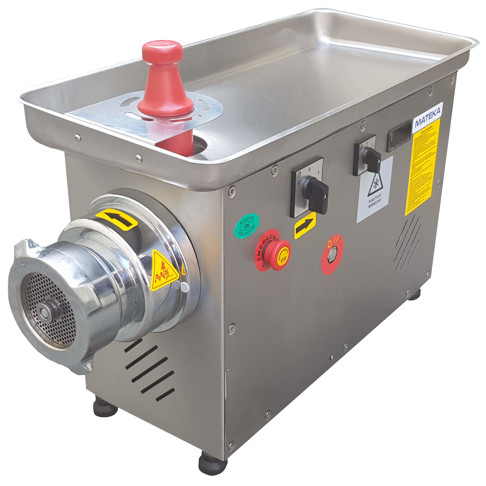 Soğutuculu Inox Kafa No:32 Et Kıyma Makinesi 380V | 600 Kg/Saat Endüstriyel Seri
