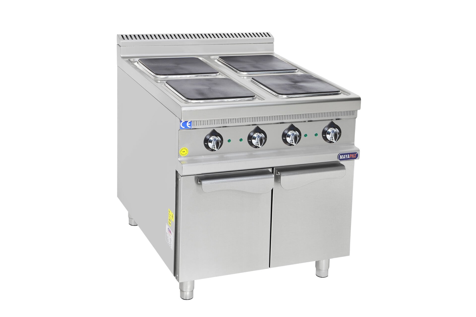 4 Pleytli Elektrikli Ocak 12 kW 400V Dolaplı