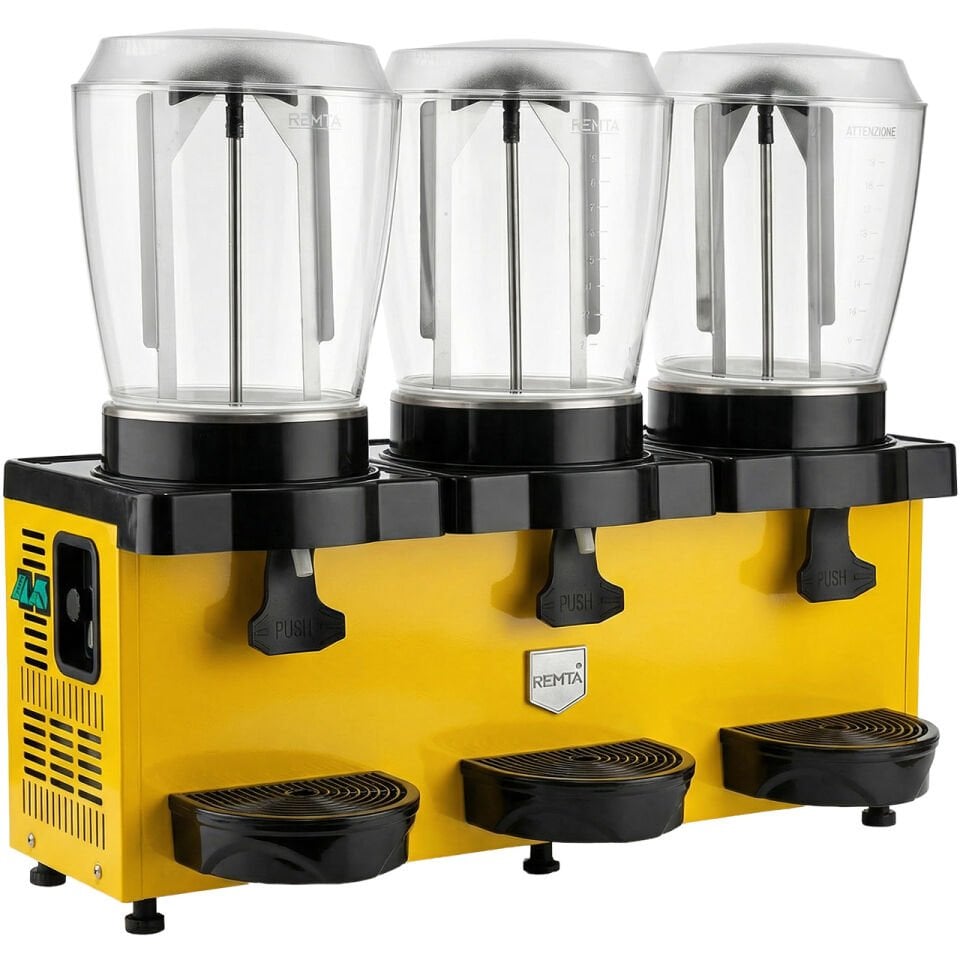 Remta Royal Mini Üçlü Şerbet ve Ayran Soğutucu 11+11+11 Lt