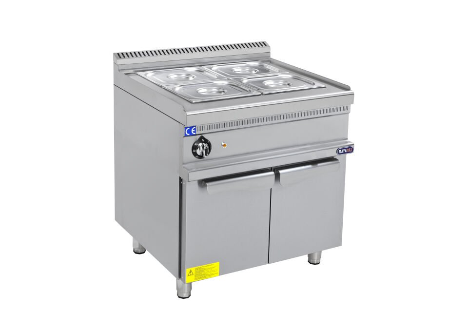 Elektrikli Benmari Dolaplı 800x900x850 mm 2x GN 1/1
