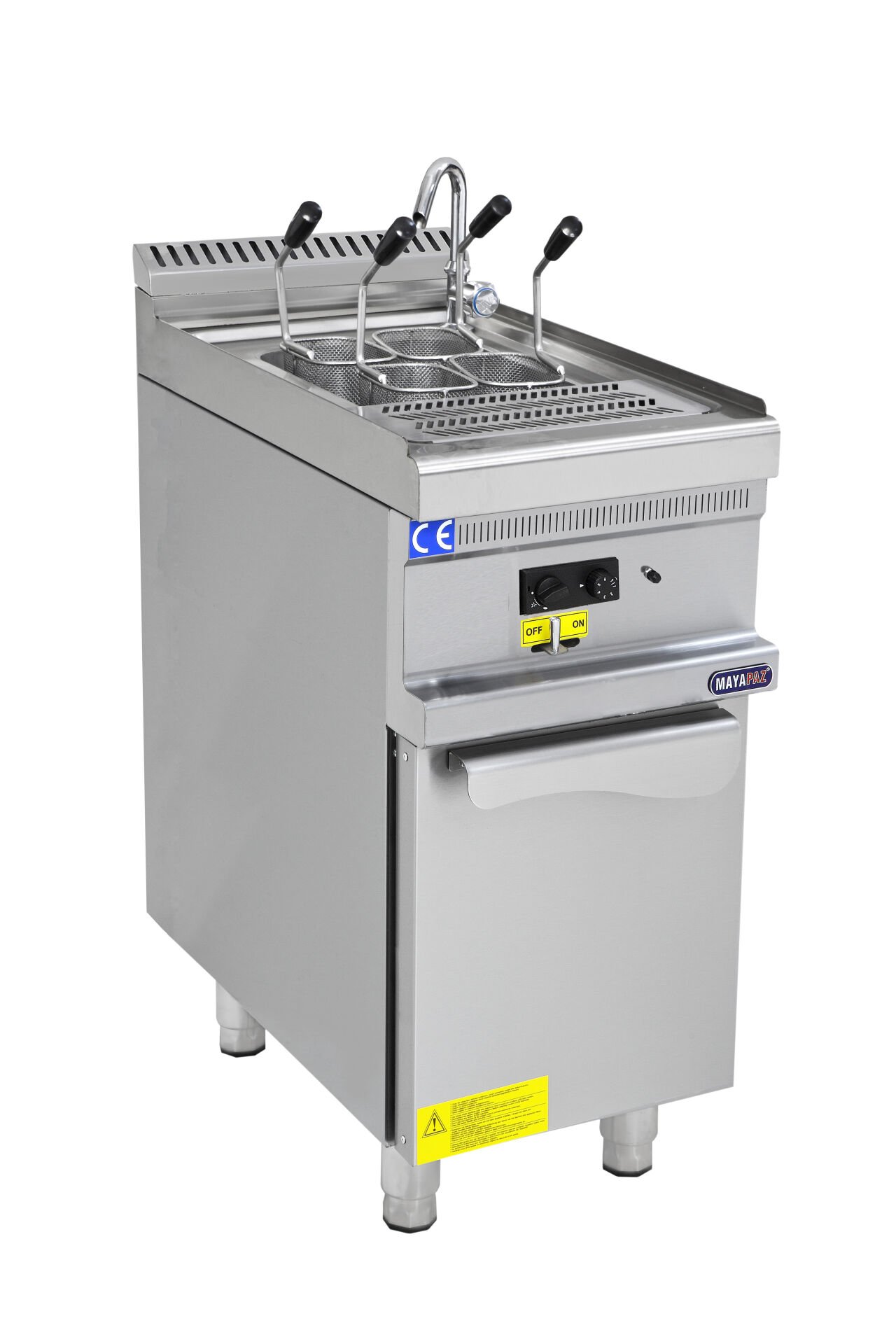 Gazlı Makarna Haşlama Makinesi Dolaplı 400x900x850 mm 12 kW