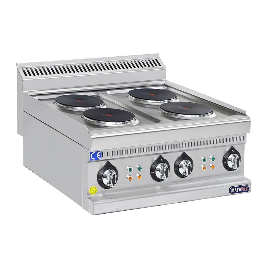 Set Üstü Elektrikli Ocak 4 Pleytli Endüstriyel Ocak 600x630x270 mm