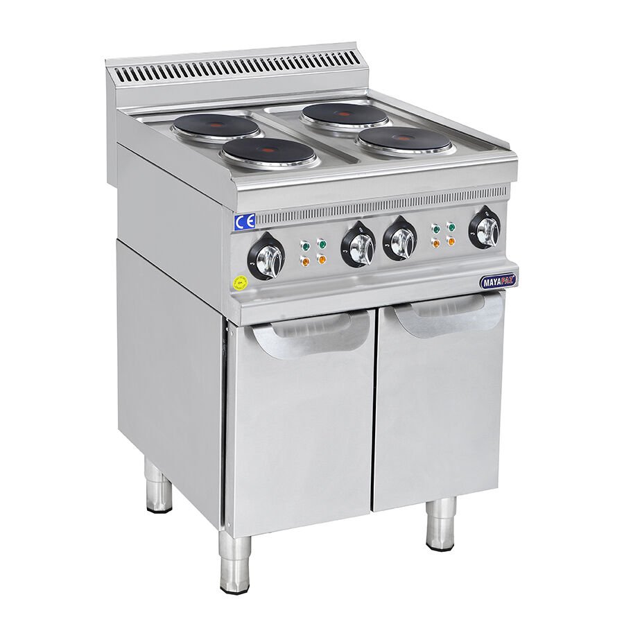 Elektrikli Ocak 4 Pleytli Endüstriyel Ocak 600x630x850 mm