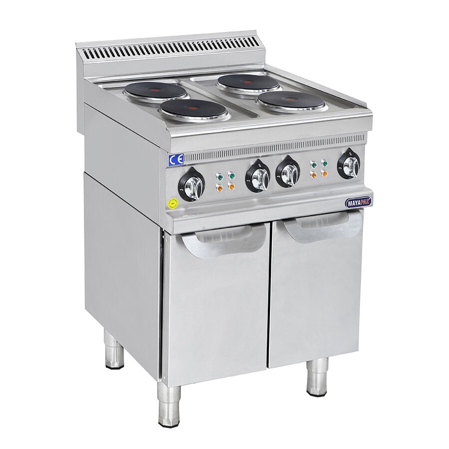 Elektrikli Ocak 4 Pleytli Endüstriyel Ocak 600x630x850 mm
