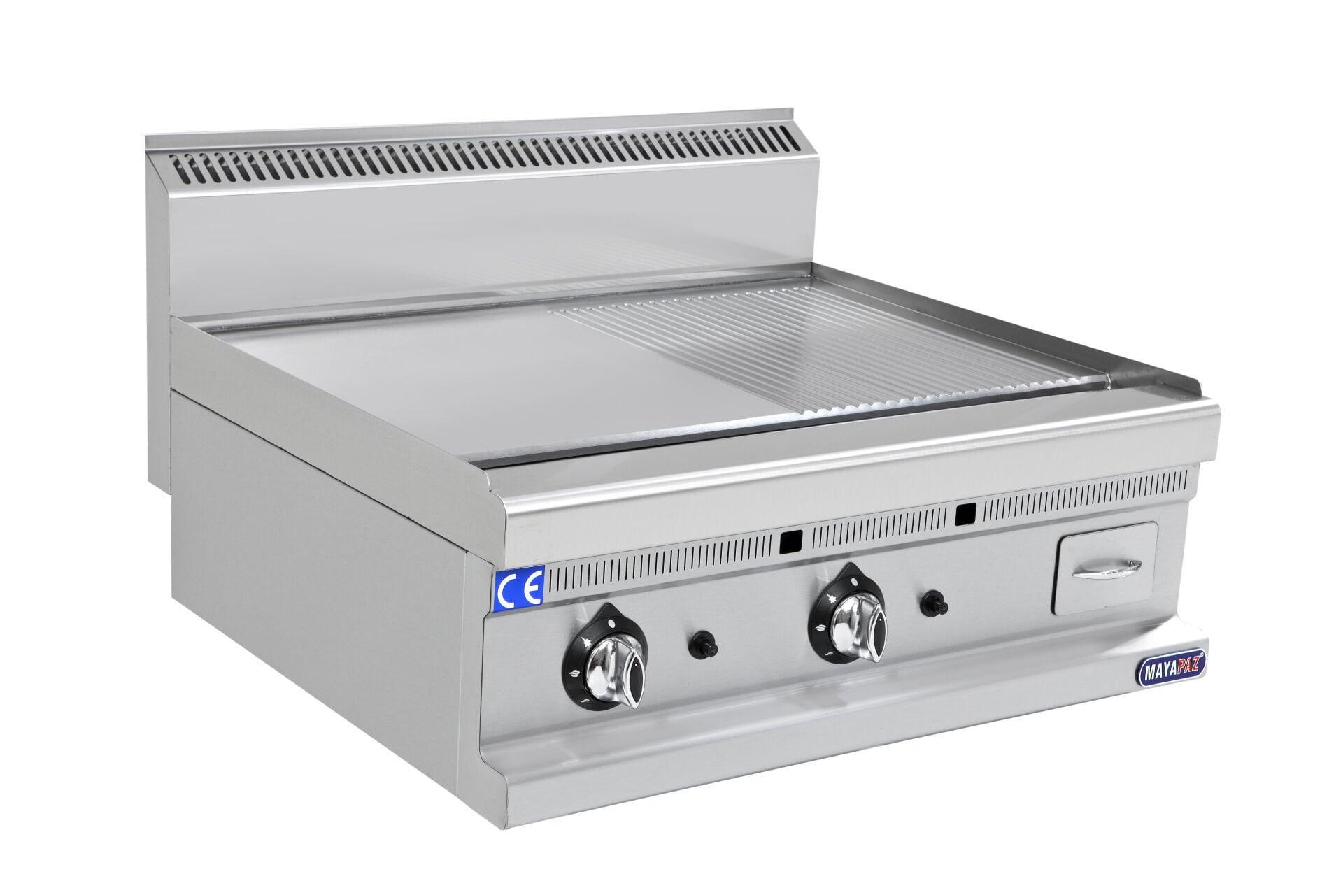 Set Üstü Yarı Oluklu Gazlı Izgara 800x700x270 mm – 16 kW