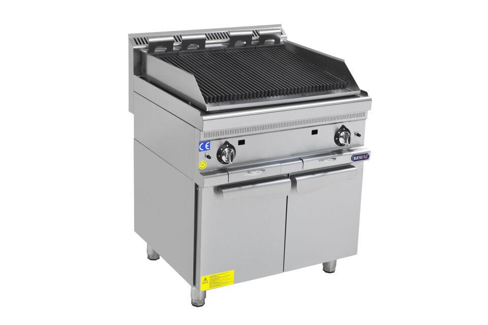 Dolaplı Gazlı Sulu Izgara 800x700 mm LPG & NG Uyumlu