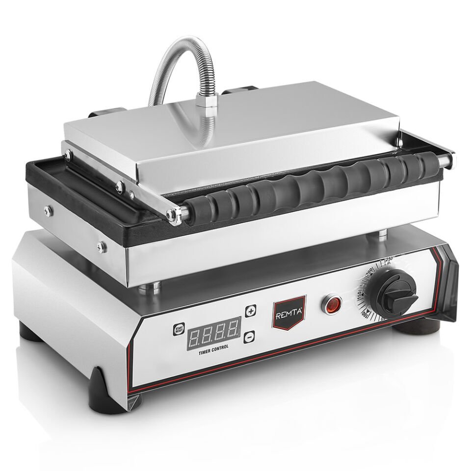 Remta Dijital Mini Kare Waffle Makinesi 1500W Çift Gözlü Döküm Plakalı