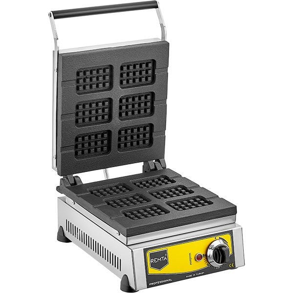 Remta 6'lı Mini Waffle Makinesi Elektrikli Döküm Plakalı 1200 Watt