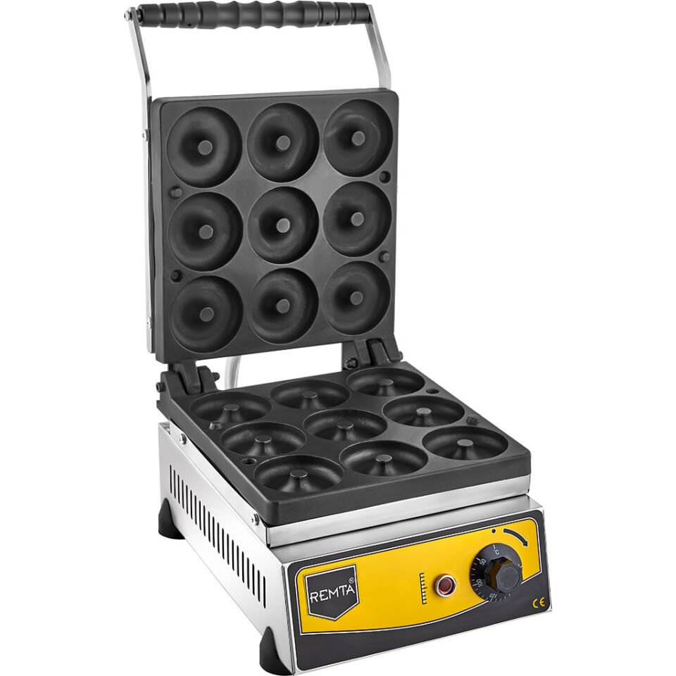 Remta 9'lu Donut Makinesi Elektrikli Dijital Zamanlayıcılı 1500W