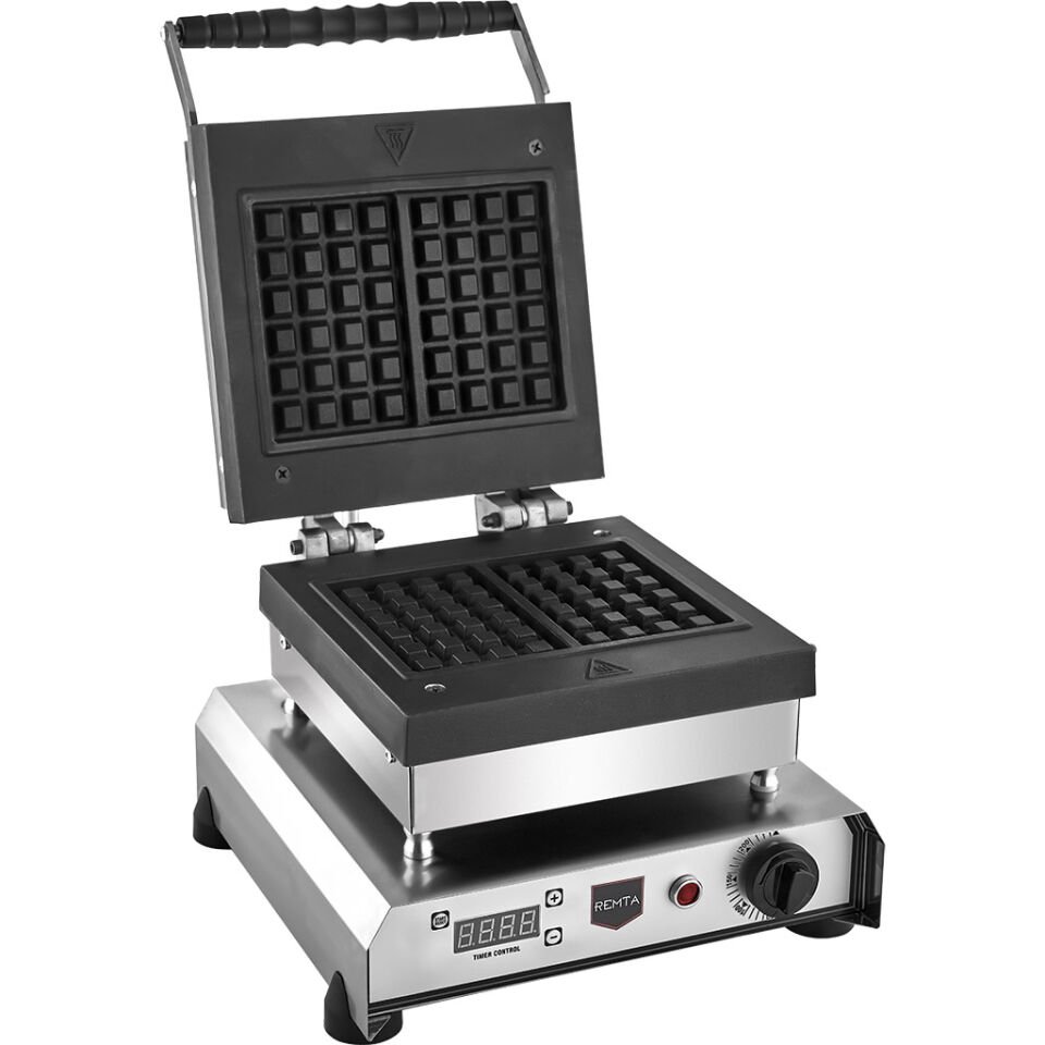 Remta Değişebilir Döküm Waffle Makinesi Dijital Zamanlayıcılı 1200W