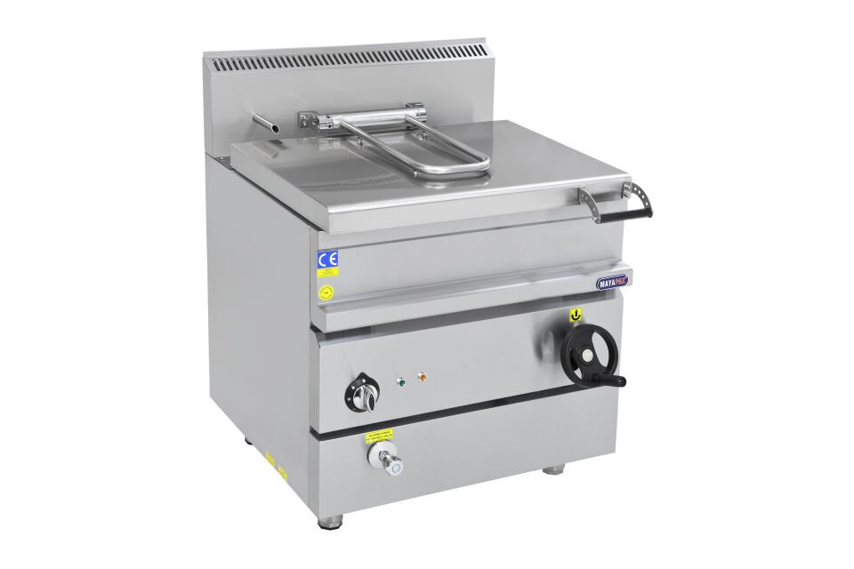 Elektrikli Devrilir Tava 50 Litre Endüstriyel Bratt Pan 800x700 mm