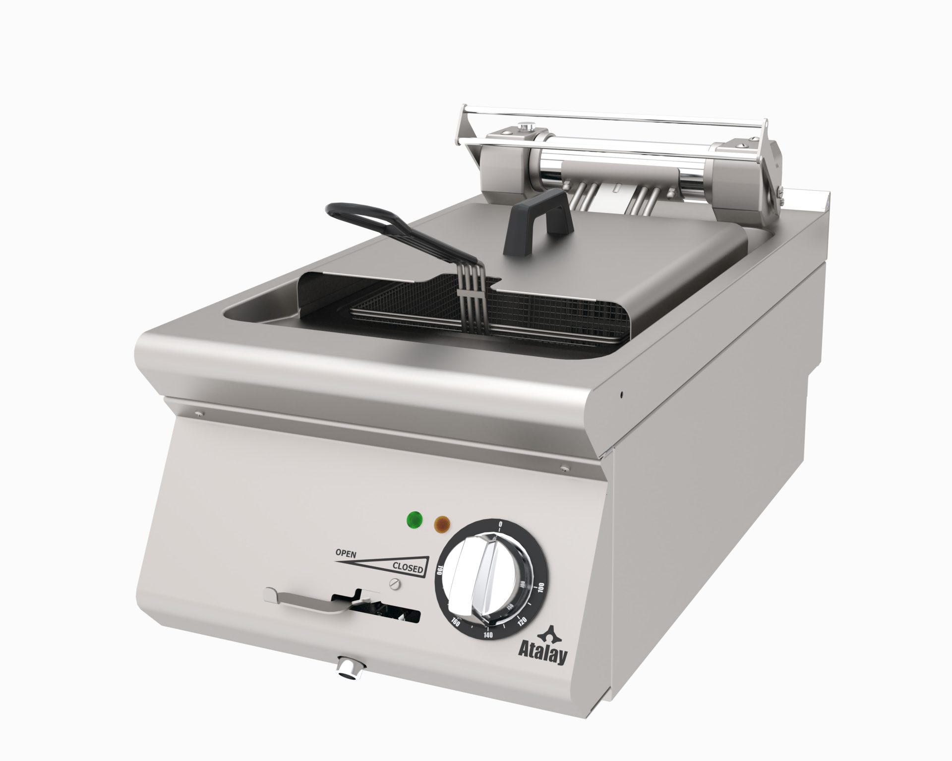 Elektrikli Endüstriyel Fritöz 9 kW Set Üstü 400x730 mm