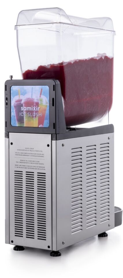 Inoks 12 Litre Tek Hazneli Slush Makinesi Frozen İçecek Makinesi
