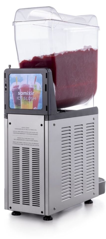 Inoks 12 Litre Tek Hazneli Slush Makinesi Frozen İçecek Makinesi