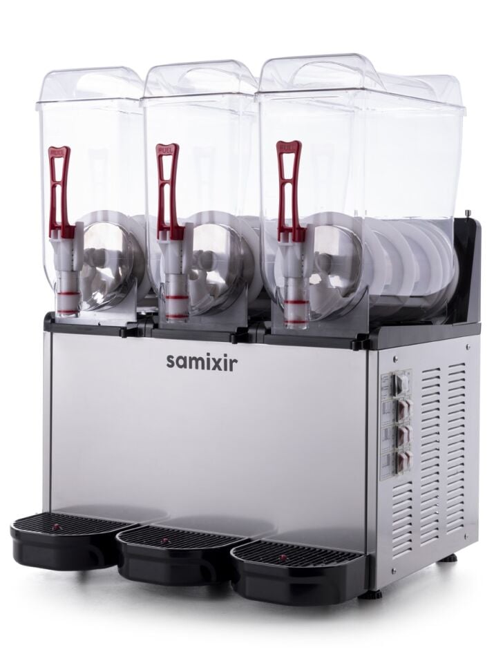 Slush Serisi Triple İnoks 36 Litre Profesyonel Slush Makinesi (3x12 L)